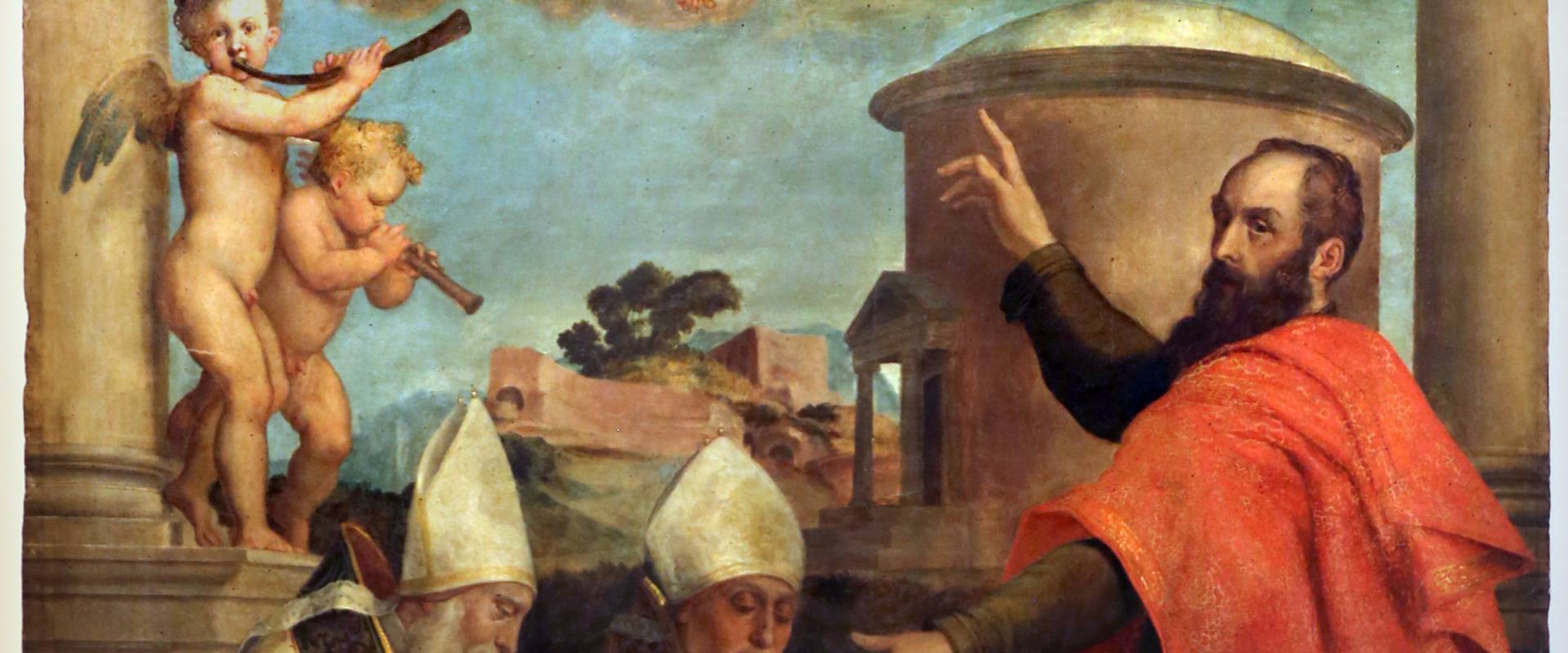 Francesco menzocchi, san paolo detta precetti a due vescovi, 1540-50 ca., dal duomo di forlì photo by Sailko